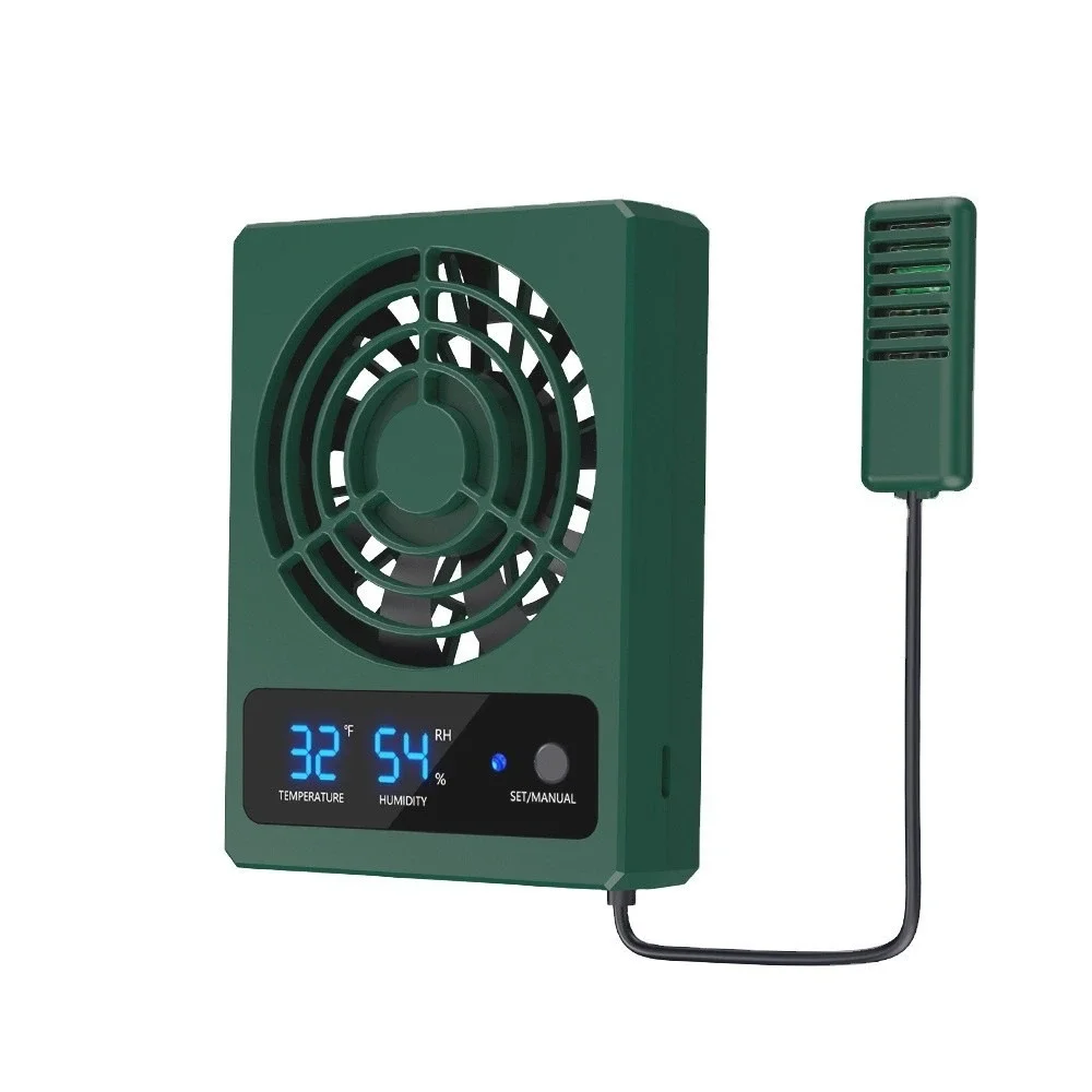 NOMOY PET Intelligent Reptile Fan Ventilation Dehumidifier NFF-126 Green